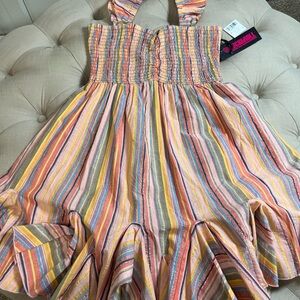 Multicolor Striped Mini Dress
